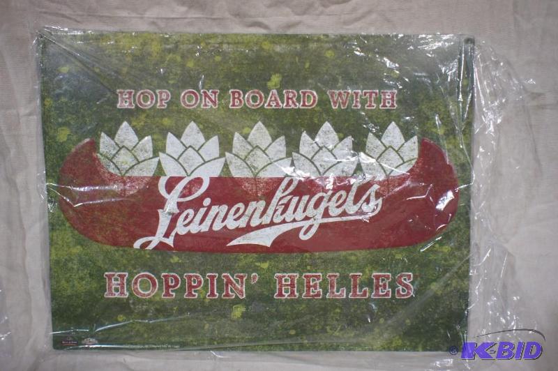 Leinenkugels Hoppn Helles Tin Sign - Unused...