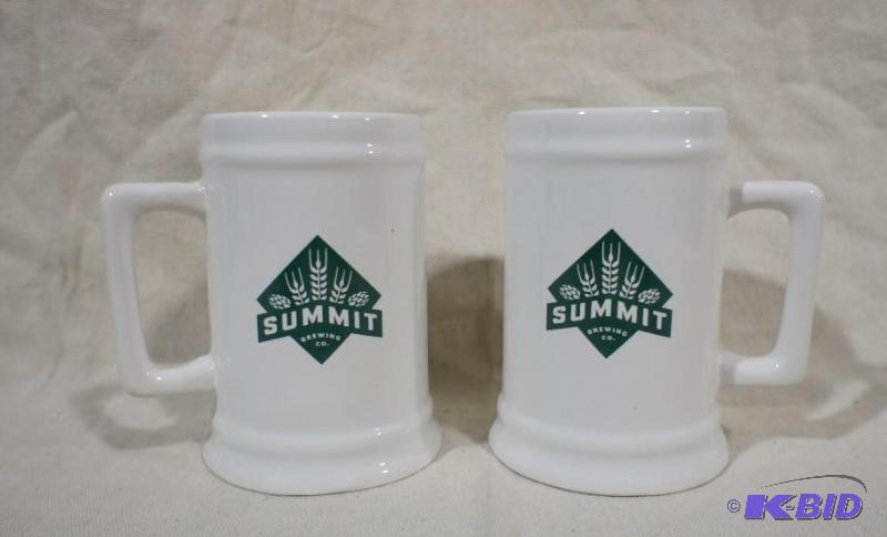 Pair of Summit Brewing Ceramic Mugs. Please s...