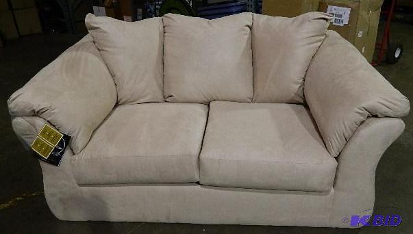 New Ashley Signature Loveseat - Cream in colo...