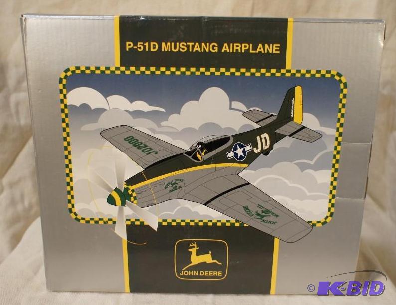lot 10 image: New In Box John Deere P-51D Mustang Airplane ...