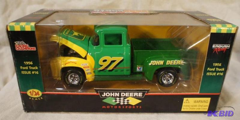 lot 28 image: New In Box John Deere Racing Champions Stock ...