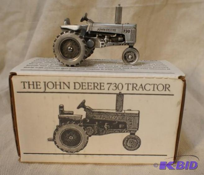 lot 47 image: New In Box John Deere 730 Pewter Tractor - #J...