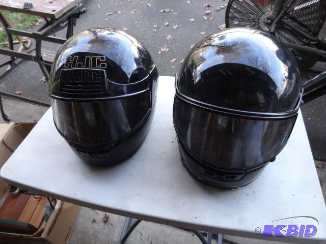 lot 156 image: 2 motorcycle Helmets XXXL and XL...