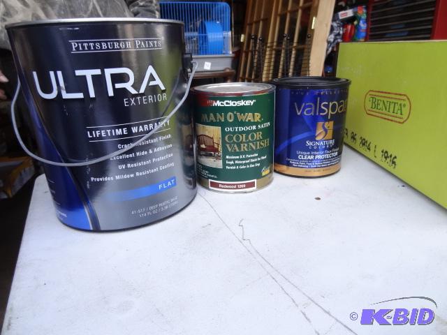 lot 185 image: Latex Pittsburgh Ultra Exterior Paint 1 Gal. ...
