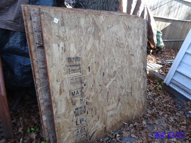 lot 214 image: 5 Sheets of 4 x 4 Plywood 12...