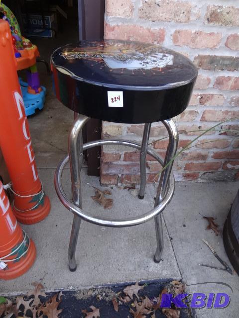 lot 224 image: Highstakes Stool, Metal Frame, 29" seat ...