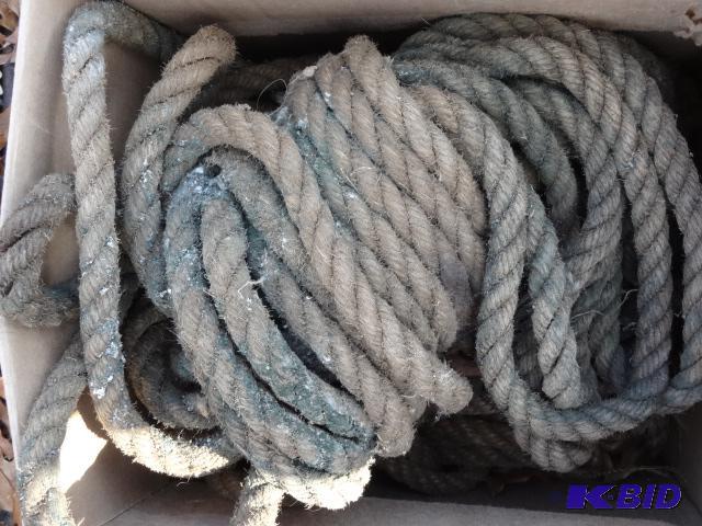 lot 27 image: 34" Rope 35 Long Misc. Lengths of Rope...