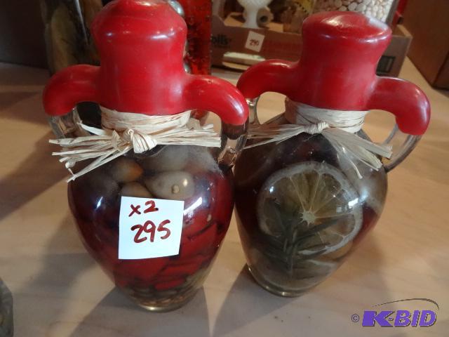 lot 295 image: 2 Decorative Bottles...