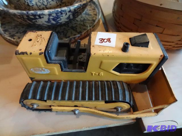 lot 308 image: Tonka Backhoe Dozer Missing Backhoe...