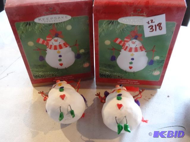 lot 318 image: 2 Hallmark Keep Sake Ornaments...
