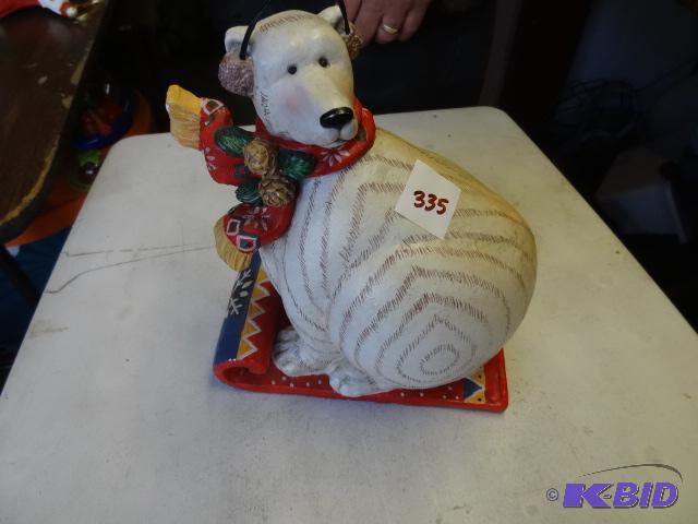 lot 335 image: Polar Bear On Sled...