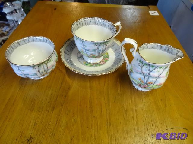 lot 343 image: Royal Albert Bone China, Silver Birch...