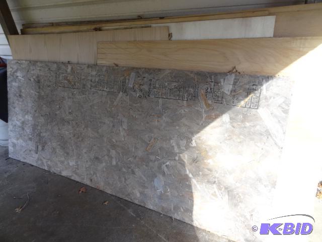 lot 47 image: Pile of Misc Plywood 9 Full Sheets...