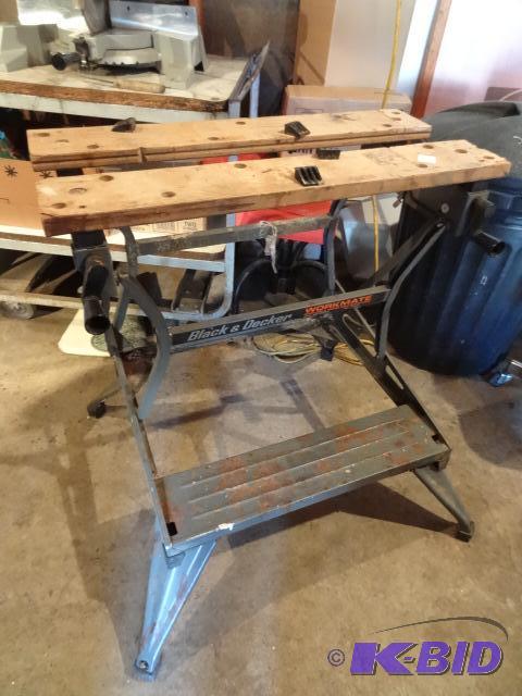 lot 55 image: Black and Decker Work Mate Portable Work Stat...