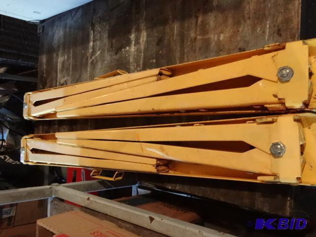 lot 66 image: 2 Metal Fold Up Saw Horses...