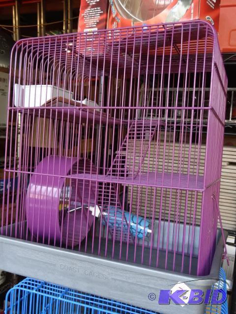 lot 71 image: Coast Cages 2 Tier Hamster Cage. Clear Run ab...