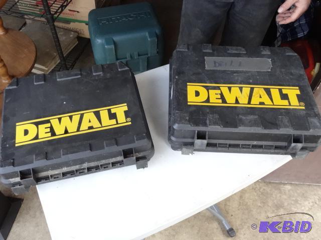 lot 75 image: 2 Dewalt Tool Cases...
