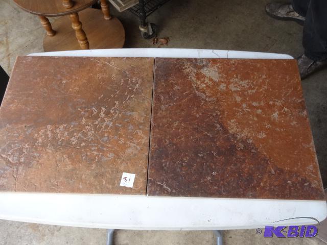 lot 81 image: 15 X 15 Ceramic Floor Tile 26 Pieces...