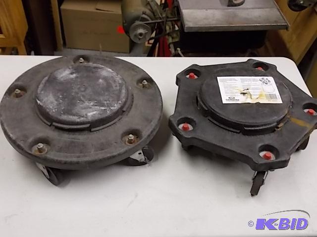 2-Heavy Duty Garbage Can Trolleys...