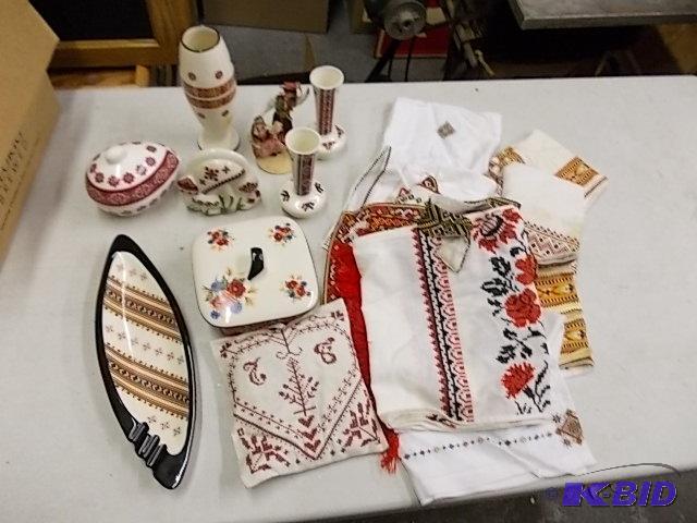 Large Lot Of Ukrainian Art &amp Textiles...
