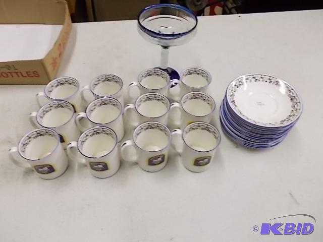 Stafordshire British Navy Set Of 12-Cups &amp...