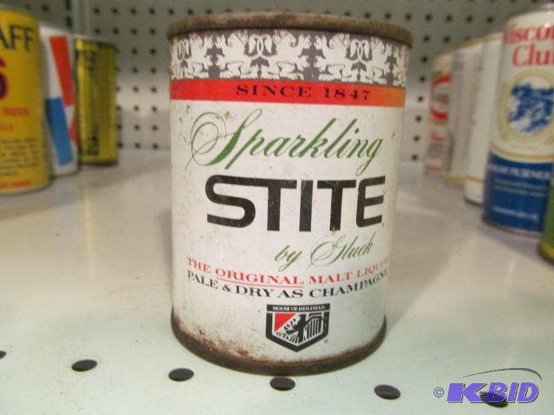 lot 23 image: Stite by Gluck Malt Liquor 8oz Flat Top Beer Can