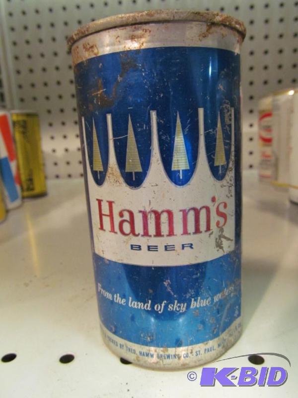 lot 26 image: Hamms Beer Aluminum 12oz Flat Top Beer Can