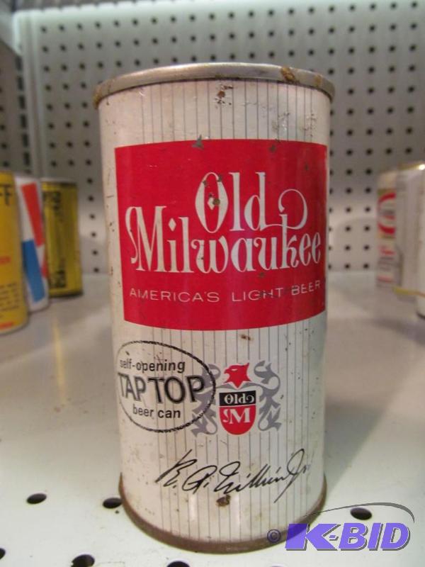 lot 27 image: Old Milwaukee Light Beer Tap Top 12oz Beer Can