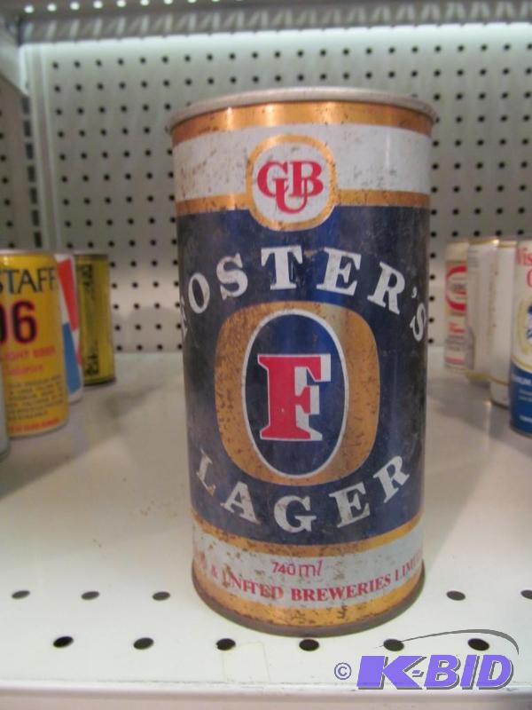 lot 30 image: Fosters Lager Beer 740ml Pull Top Beer Can