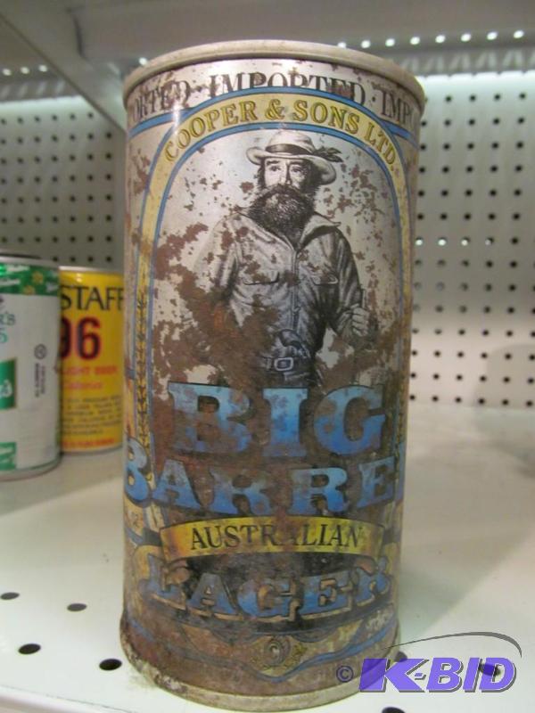 lot 33 image: Cooper & Sons Big Barrel Lager Beer 740ml Pop Top Beer Can