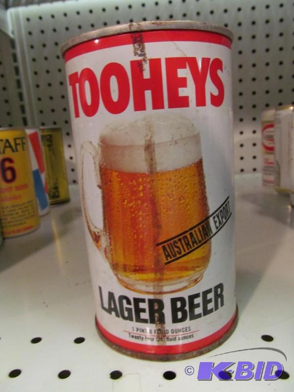 lot 34 image: Tooheys Lager Beer 24oz Pop Top Beer Can
