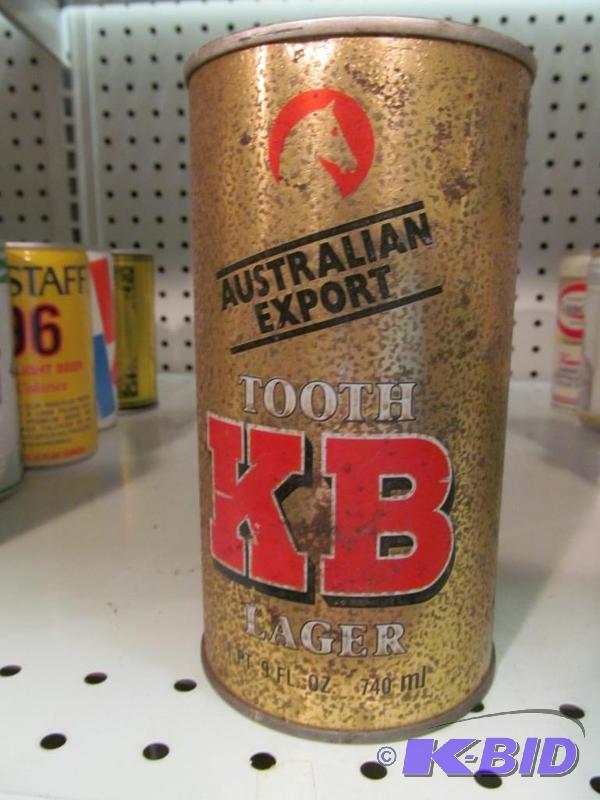 lot 35 image: Tooth KB Lager Beer 740ml Pop Top Beer Can