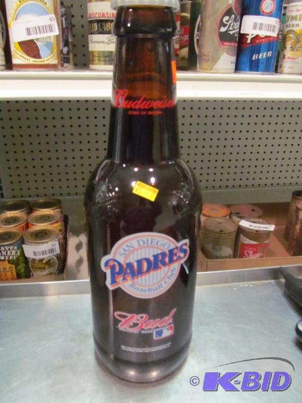 lot 88 image: Budweiser Beer Bottle Pitcher San Diego Padres