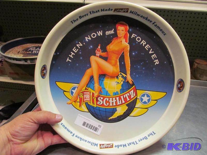 lot 92 image: 1995 Schlitz Beer Serving Tray