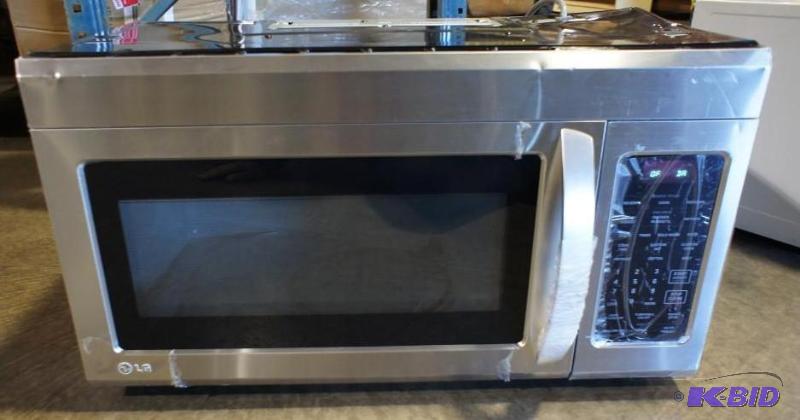 lot 13 image: New LG Microwave (LMV1813ST) 1.8-cu. ft. buil...