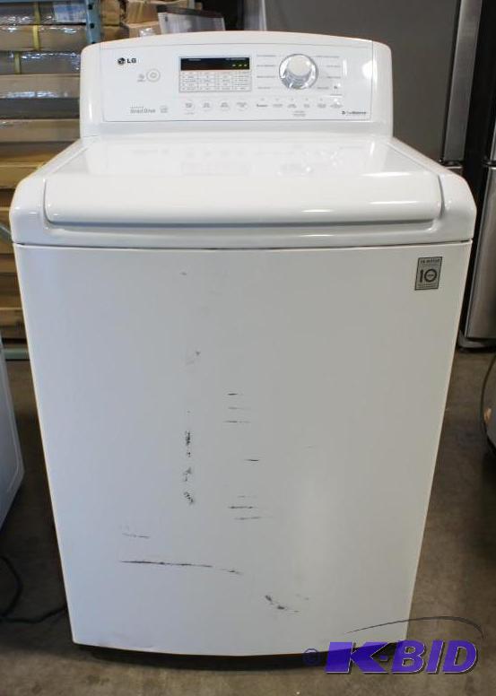 lot 7 image: New LG Washer Model # (WT4870CW) MSRP $ 770 ...