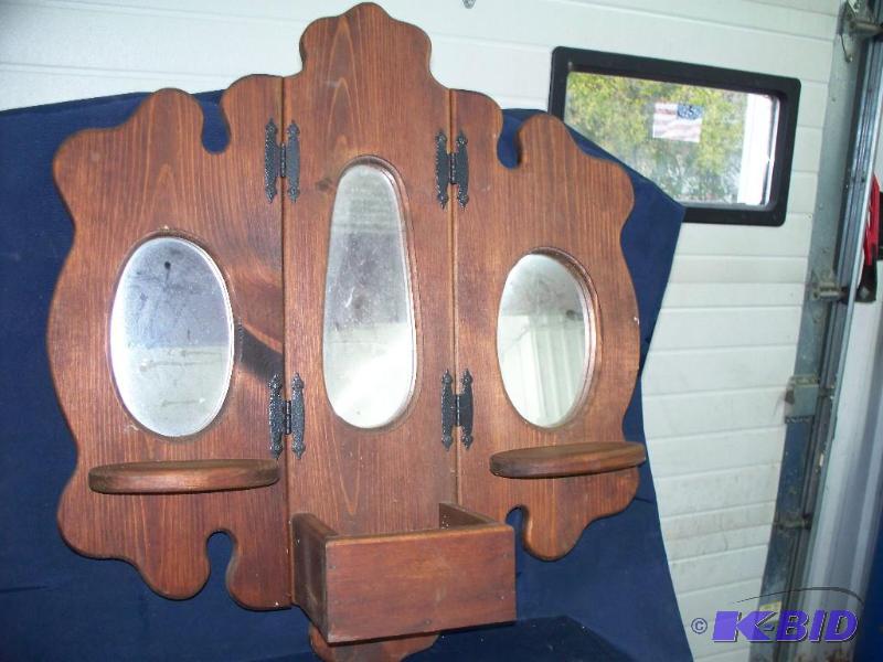 lot 45 image: 12x30 3 mirror shelf  ...