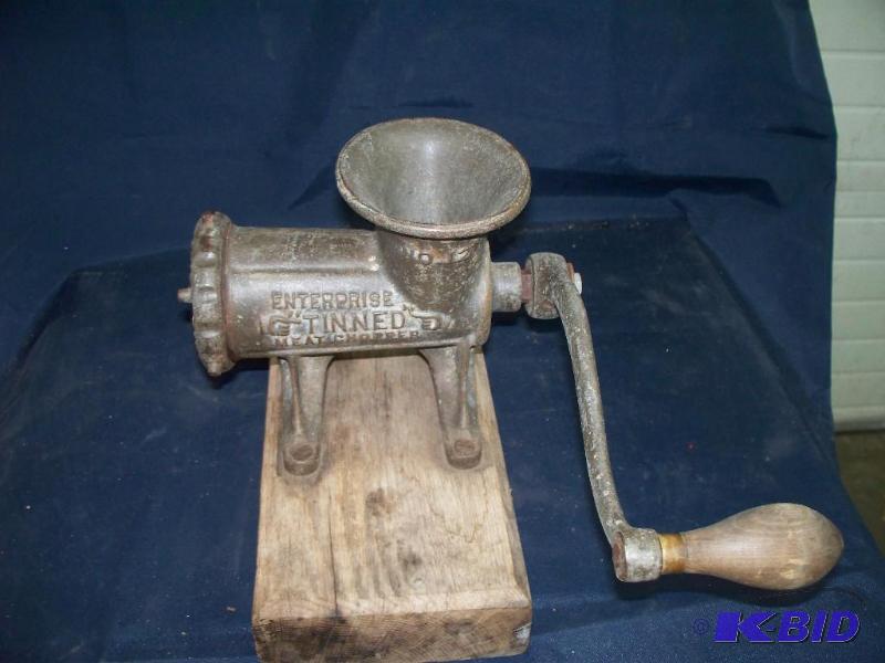 lot 65 image: Vintage meat grinder...