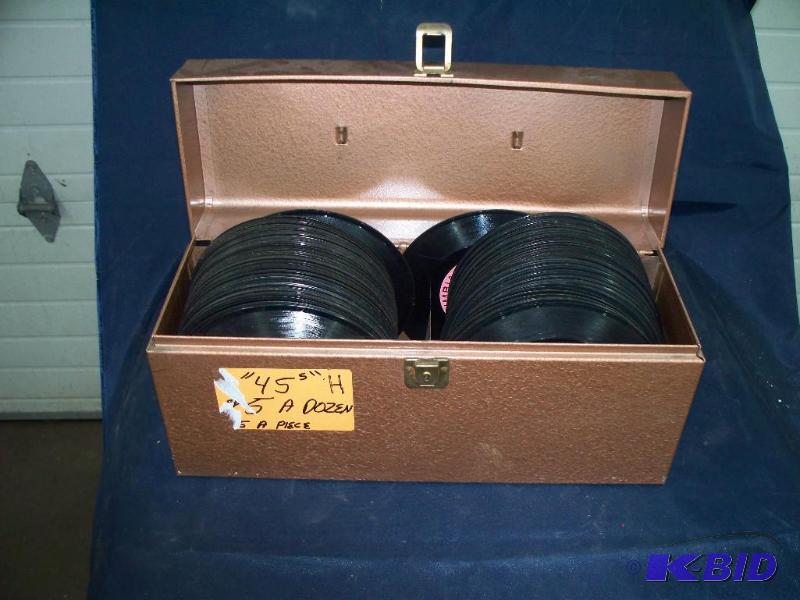 lot 73 image: Box full of old records...