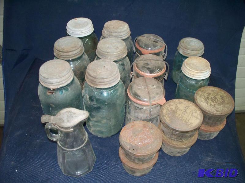 lot 96 image: vintage jars...