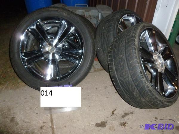 4 20&quot rims as shown. 2 with tall profile...