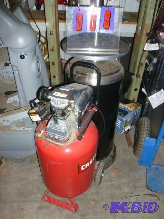 Craftsman air compressor. 1 hp, 125 psi, 12 g...