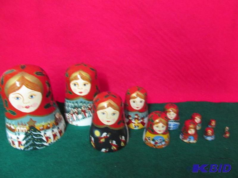 12 days of christmas nesting dolls