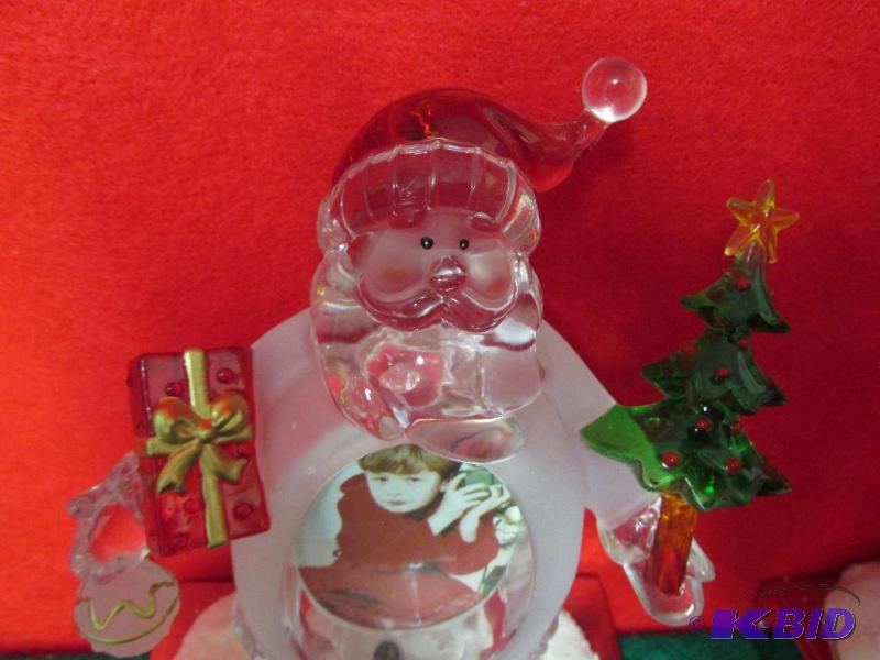 2 Santa Stocking Holders with a place for your Kids Picture