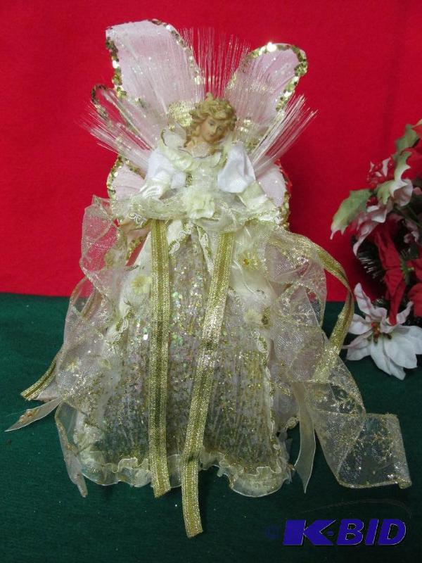 Lovely Tree Top Angel with Fiber Optics