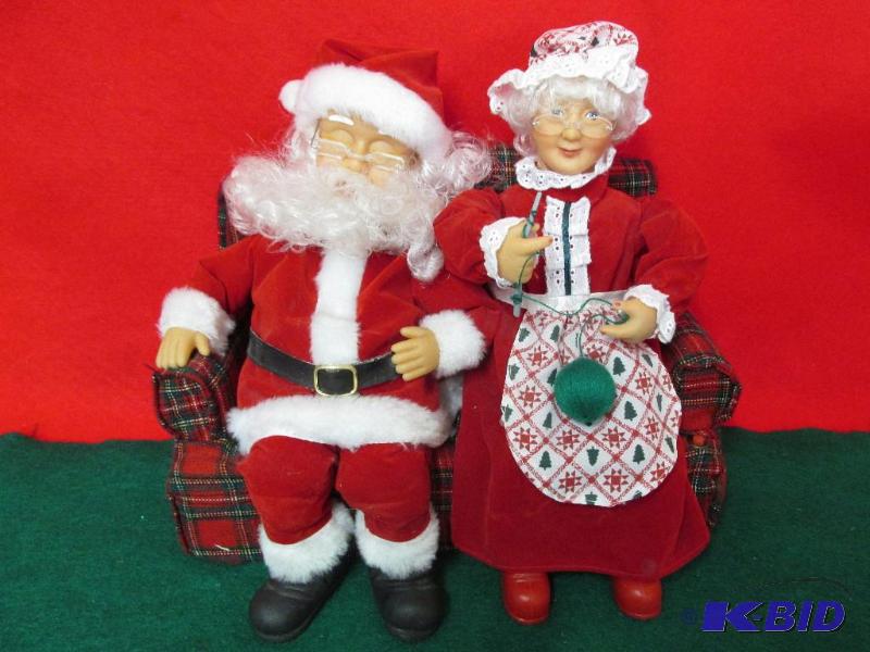 Mr and Mrs Santa on the Couch