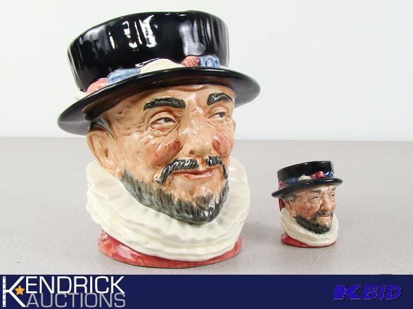 lot 119 image: 2 MINT Royal Doulton Beefeater Mugs