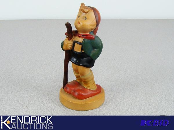 lot 120 image: Vintage German Hiking Boy Figurine