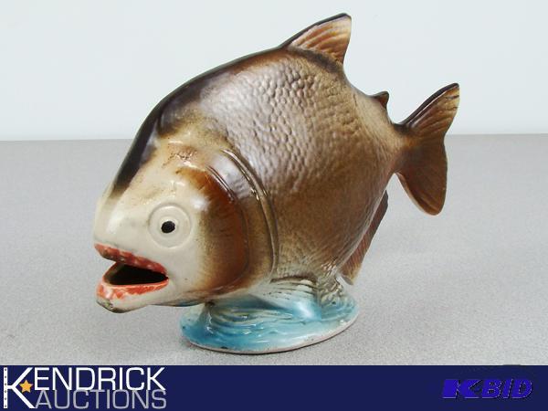 lot 124 image: Unique Porcelain Piranha Figurine