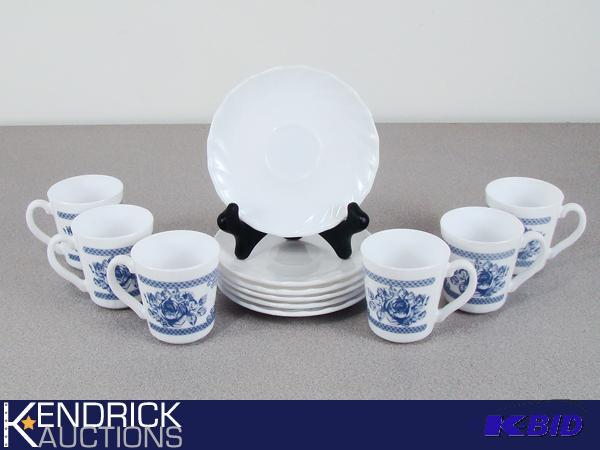 lot 149 image: 12 Piece Arcopal France Espresso Set